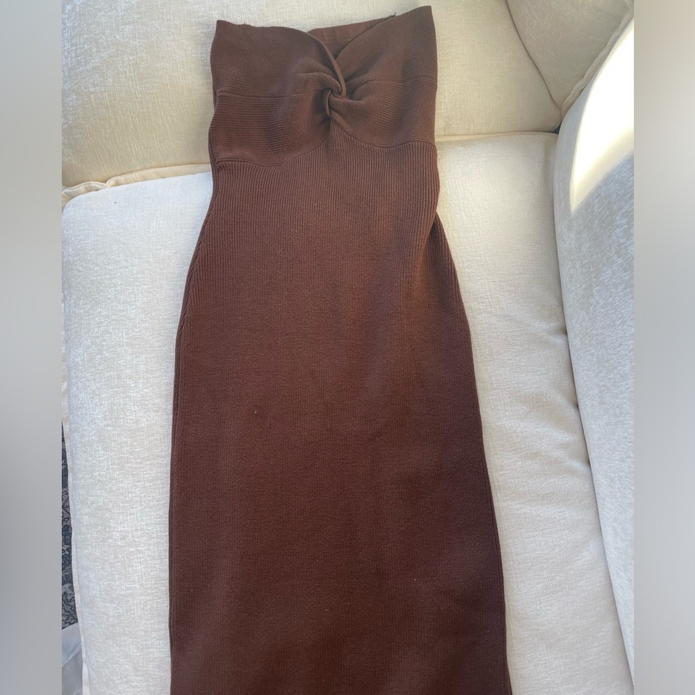 Strapless bodycon dress
